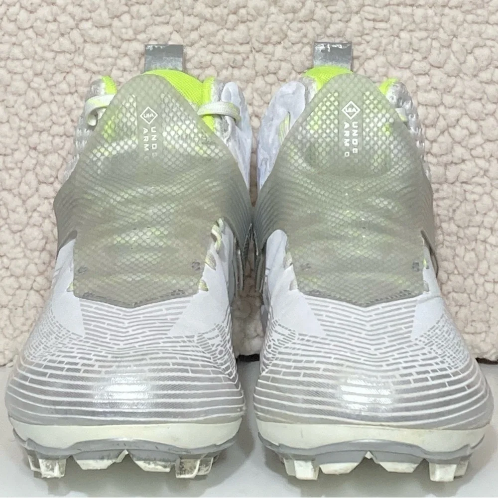 Under Armour Mens Highlight MC White Football Athletic Cleats Shoes SZ US 11.5
